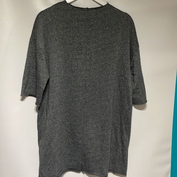 Oversized | Zara Gray Look at Me and See The Future Sweater Dress Small - Picture 10 of 11
